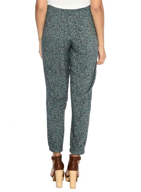 **Alice & You Green Printed Trousers